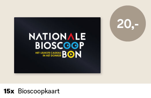 15 x Bioscoopkaart t.w.v. €20