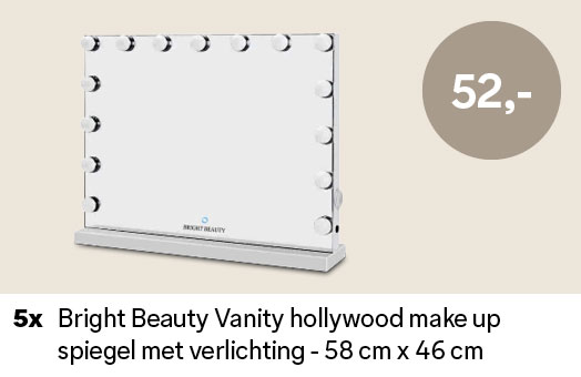 5 x Bright Beauty Vanity hollywood make up spiegel met verlichting - 58 cm x 46 cm t.w.v. €52
